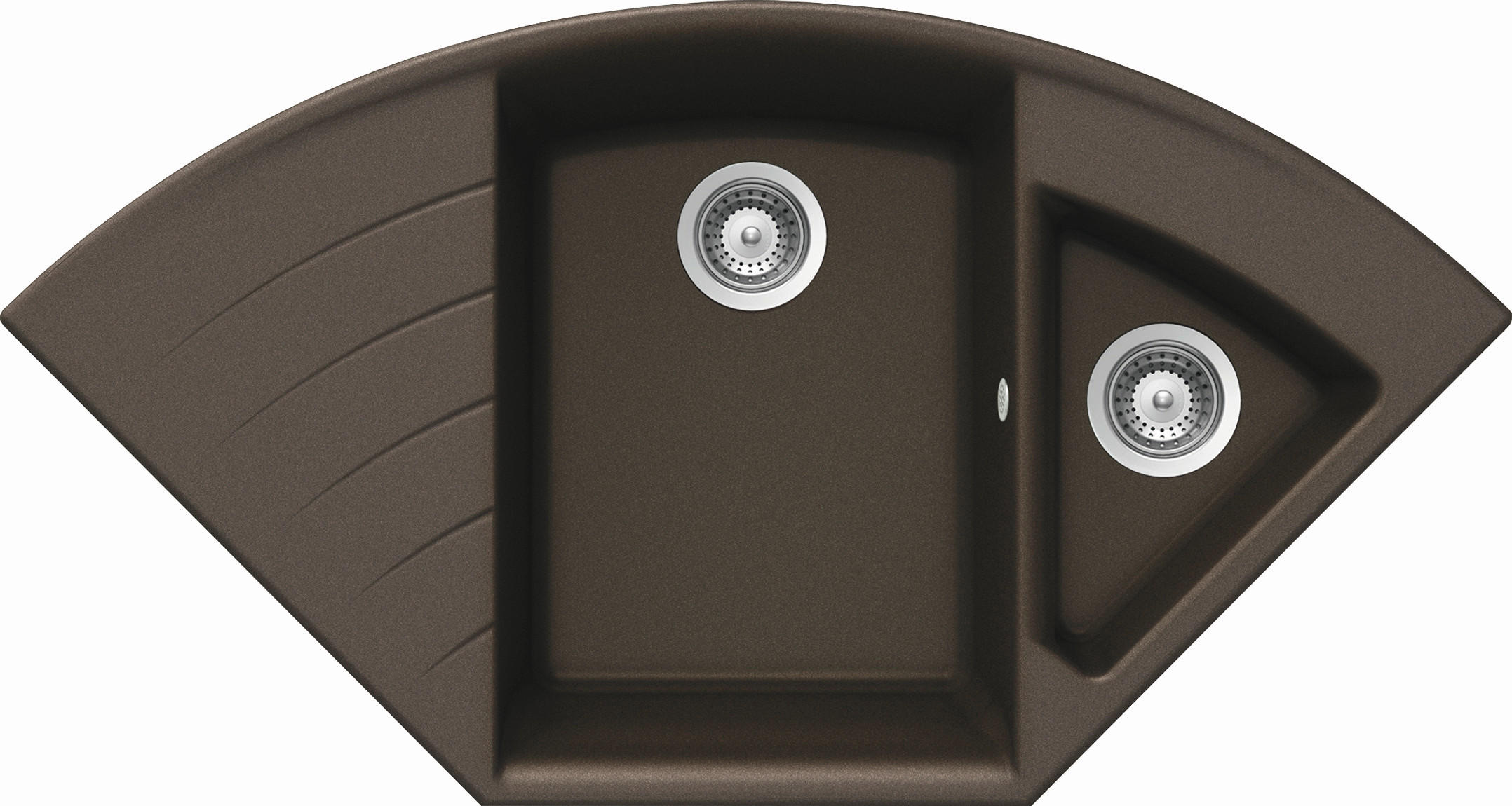 SPÜLE LOTC150ABRO  - Bronzefarben, Basics, Stein (108,2/57,5cm) - Schock