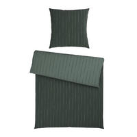 WENDEBETTWÄSCHE STRIPES DK Flanell 135/200 cm  - Grün, Design, Textil (135/200cm) - Dieter Knoll