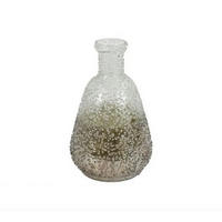 UKRASNA VAZA     18 cm  staklo  - zlatna, Dizajnerski, staklo (18cm)