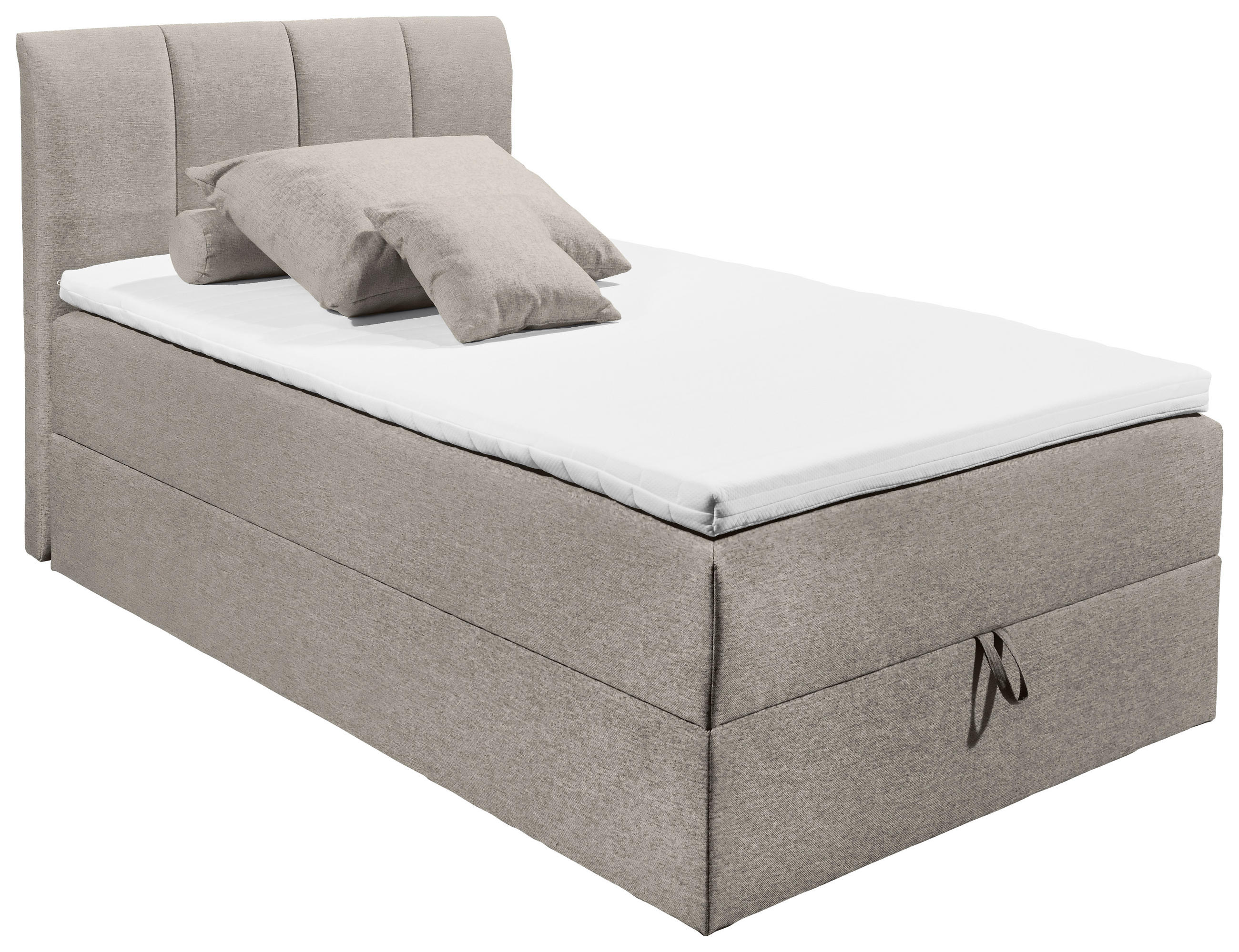 MID.YOU POSTEĽ BOXSPRING 120/200 cm, textil, bahenná hnedá