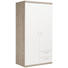 KLEIDERSCHRANK in Weiß, Eichefarben - Eichefarben/Alufarben, KONVENTIONELL, Holzwerkstoff/Metall (100/197/60cm) - Xora KLEIDERSCHRANK in Weiß, Eichefarben - Eichefarben/Alufarben, KONVENTIONELL, Holzwerkstoff/Metall (100/197/60cm) - Xora