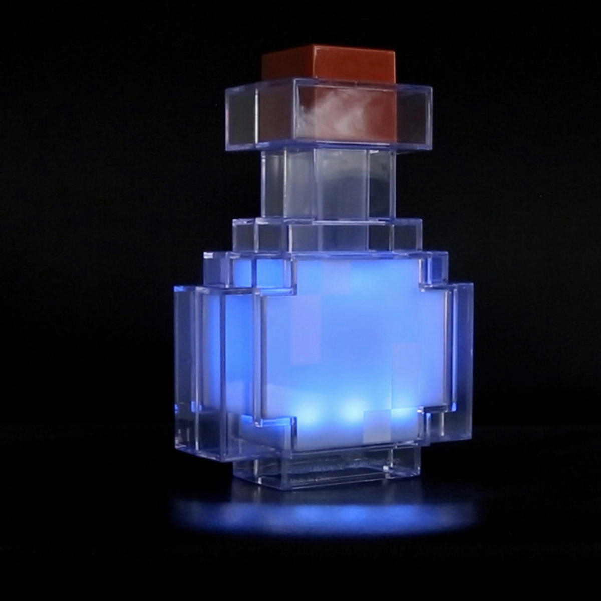 LED-DEKOLEUCHTE - Blau/Transparent, Trend, Kunststoff (18/13/6cm) - Minecraft