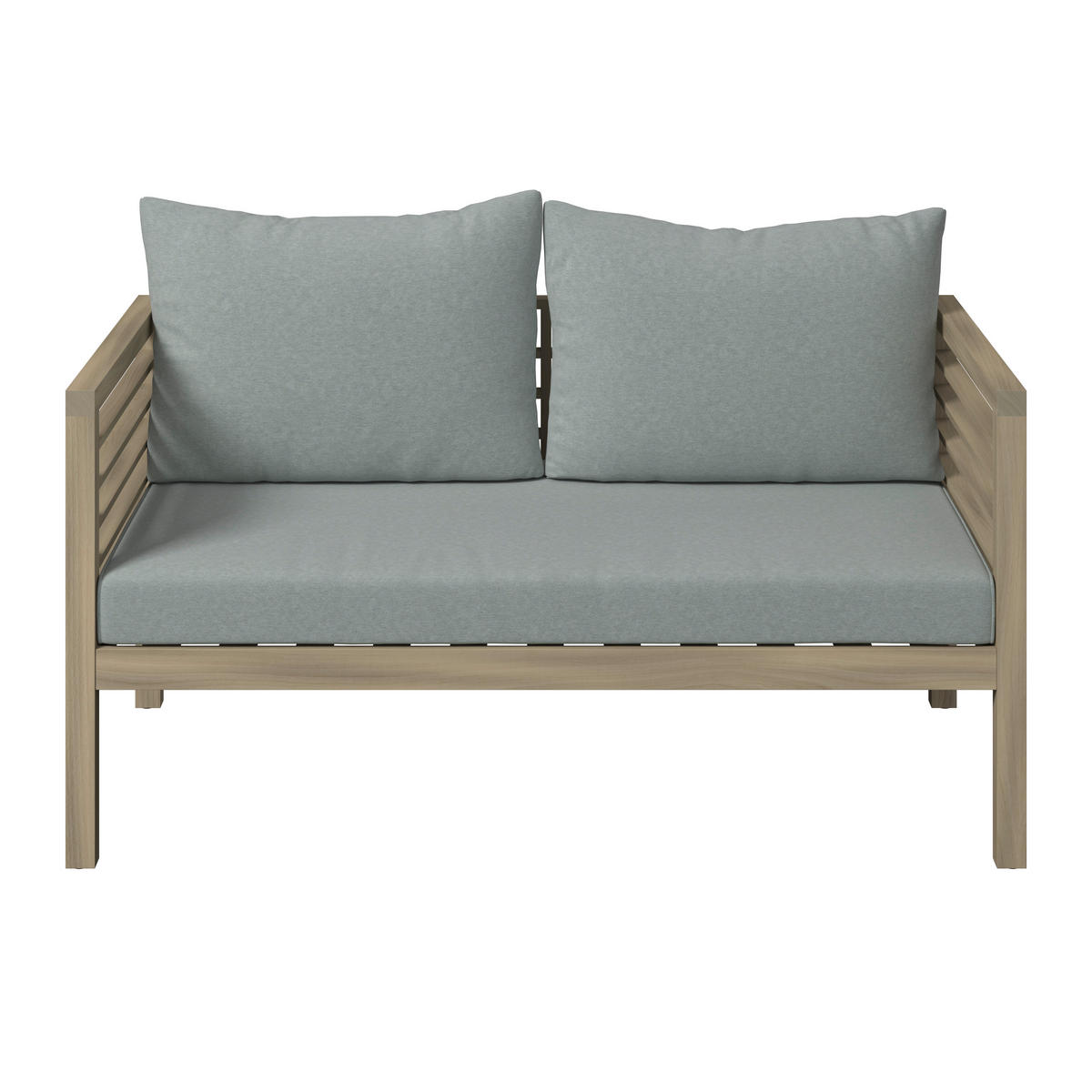 LOUNGEGARNITUR   100/43/60 cm Akazie massiv  - Akaziefarben, Natur, Holz/Kunststoff (100/43/60cm) - Ambia Garden