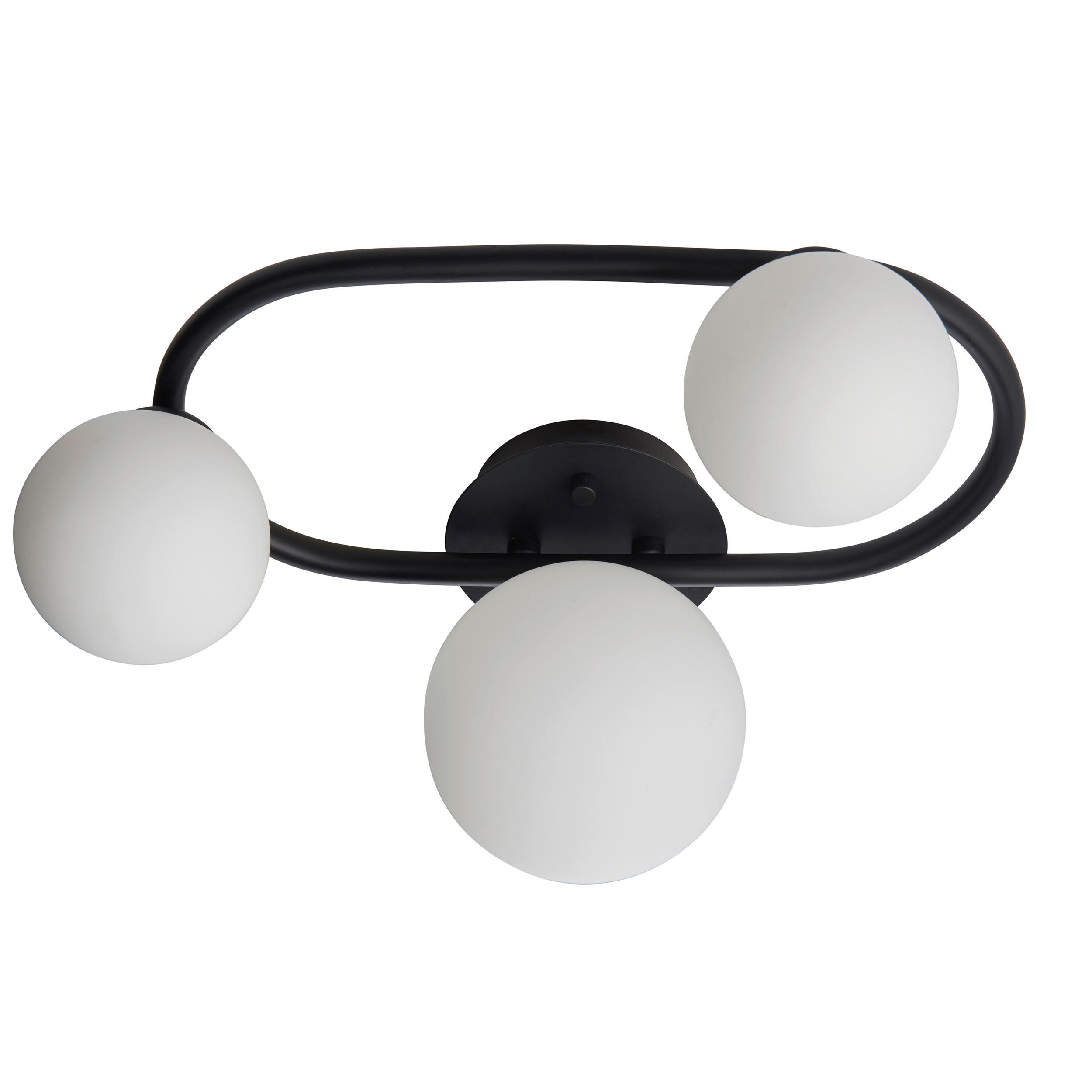 BADEZIMMER-DECKENLEUCHTE Pulsa 35.9/17.5/25.2 cm   - Chromfarben/Opal, Basics, Glas (35.9/17.5/25.2cm) - ENDON