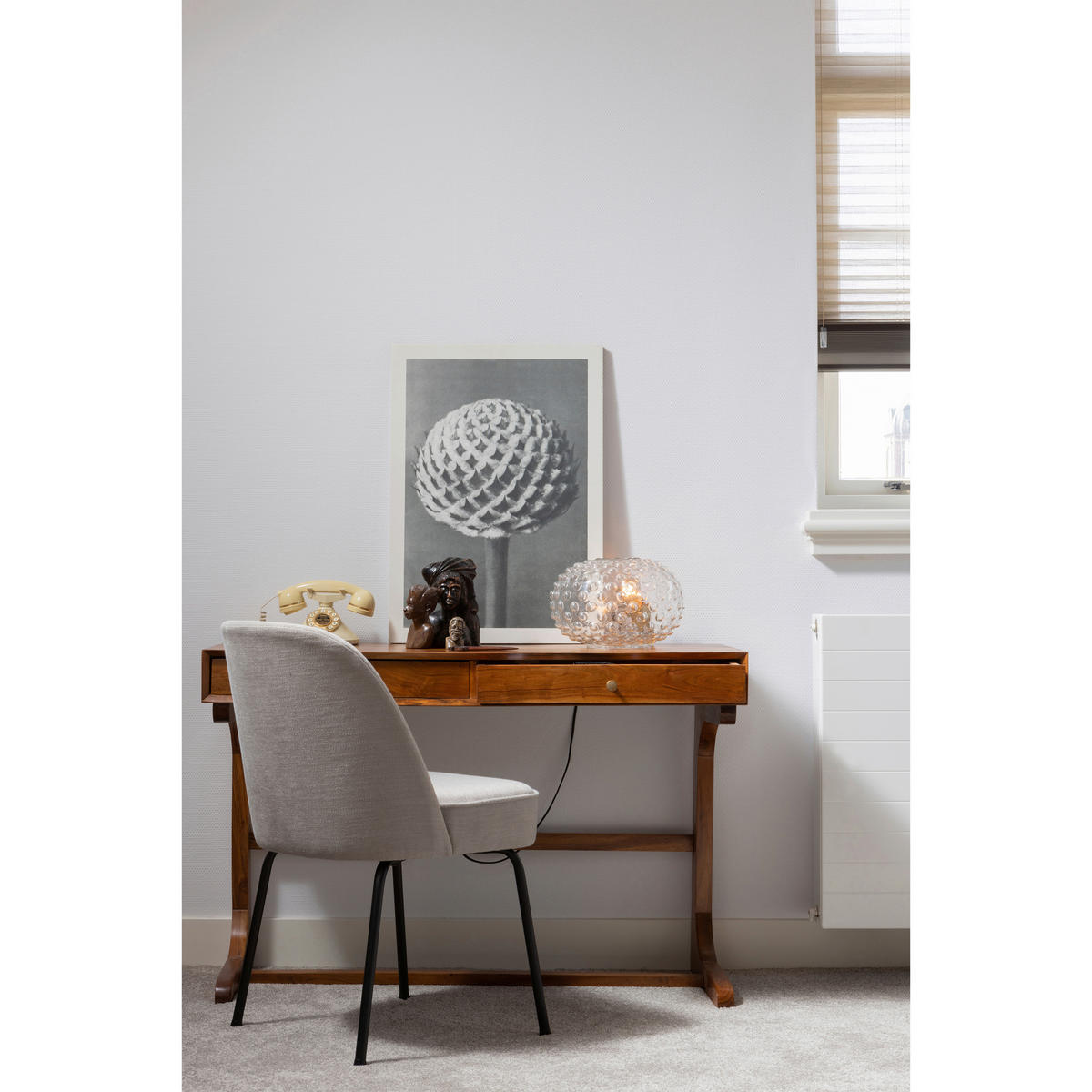 STUHL-SET 2 Stück  in Webstoff  - Sandfarben/Schwarz, MODERN, Textil/Metall (50/83/57cm) - Livetastic