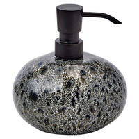 SEIFENSPENDER Ugo  - Schwarz/Olivgrün, Basics, Keramik (13/11/14cm) - Aquanova