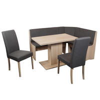 ECKBANKGRUPPE Webstoff Sonoma Eiche, Anthrazit  - Anthrazit/Sonoma Eiche, KONVENTIONELL, Holz/Textil (125/165/89cm) - MID.YOU