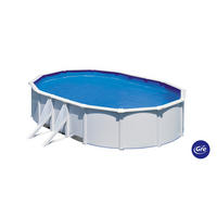 POOL-SET 2024 610/375/120 cm  - Weiß, KONVENTIONELL, Metall (610/375/120cm) - Gre