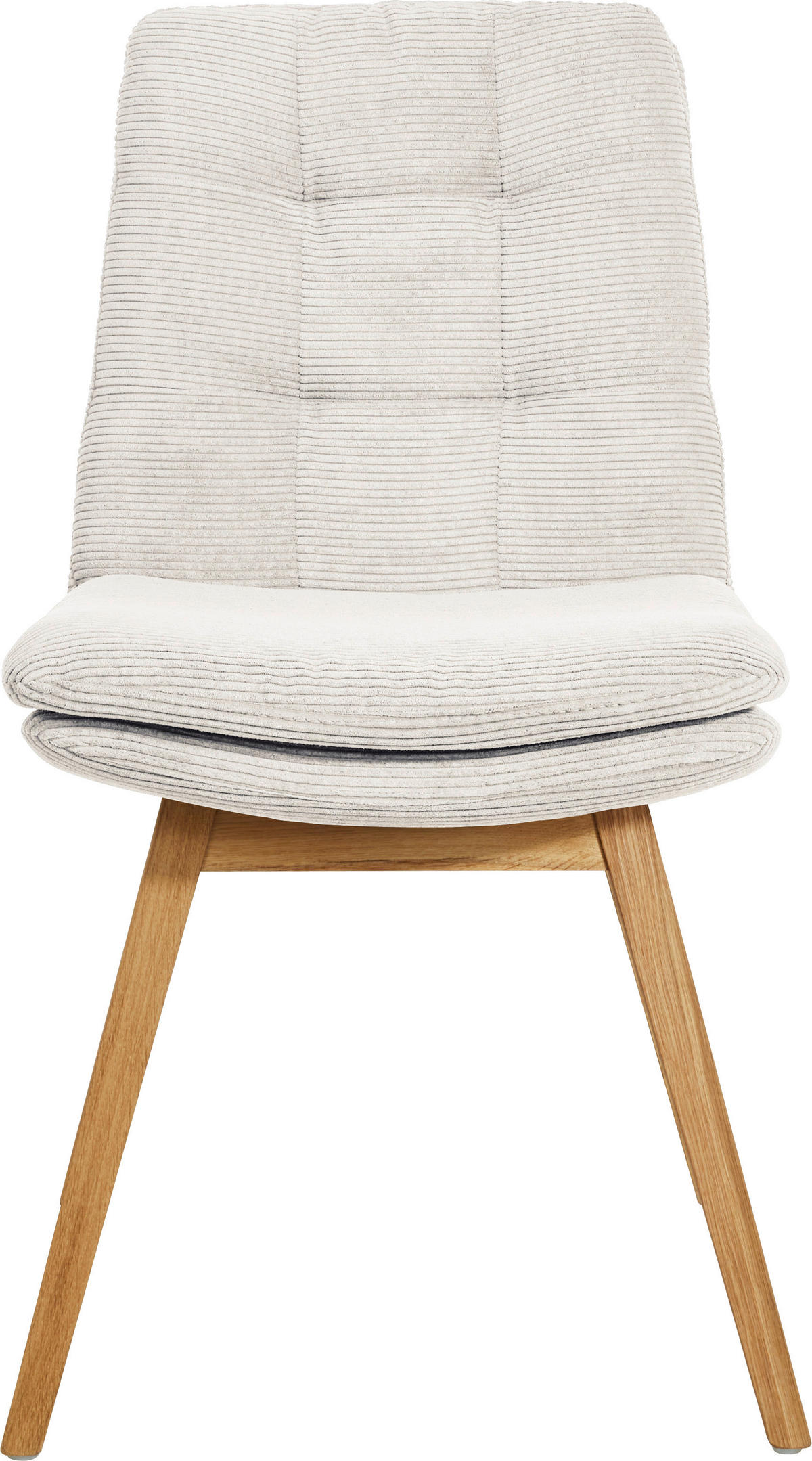 STUHL Cord Weiß  - Eichefarben/Weiß, Design, Holz/Textil (49/90/69cm) - Johann Jakob