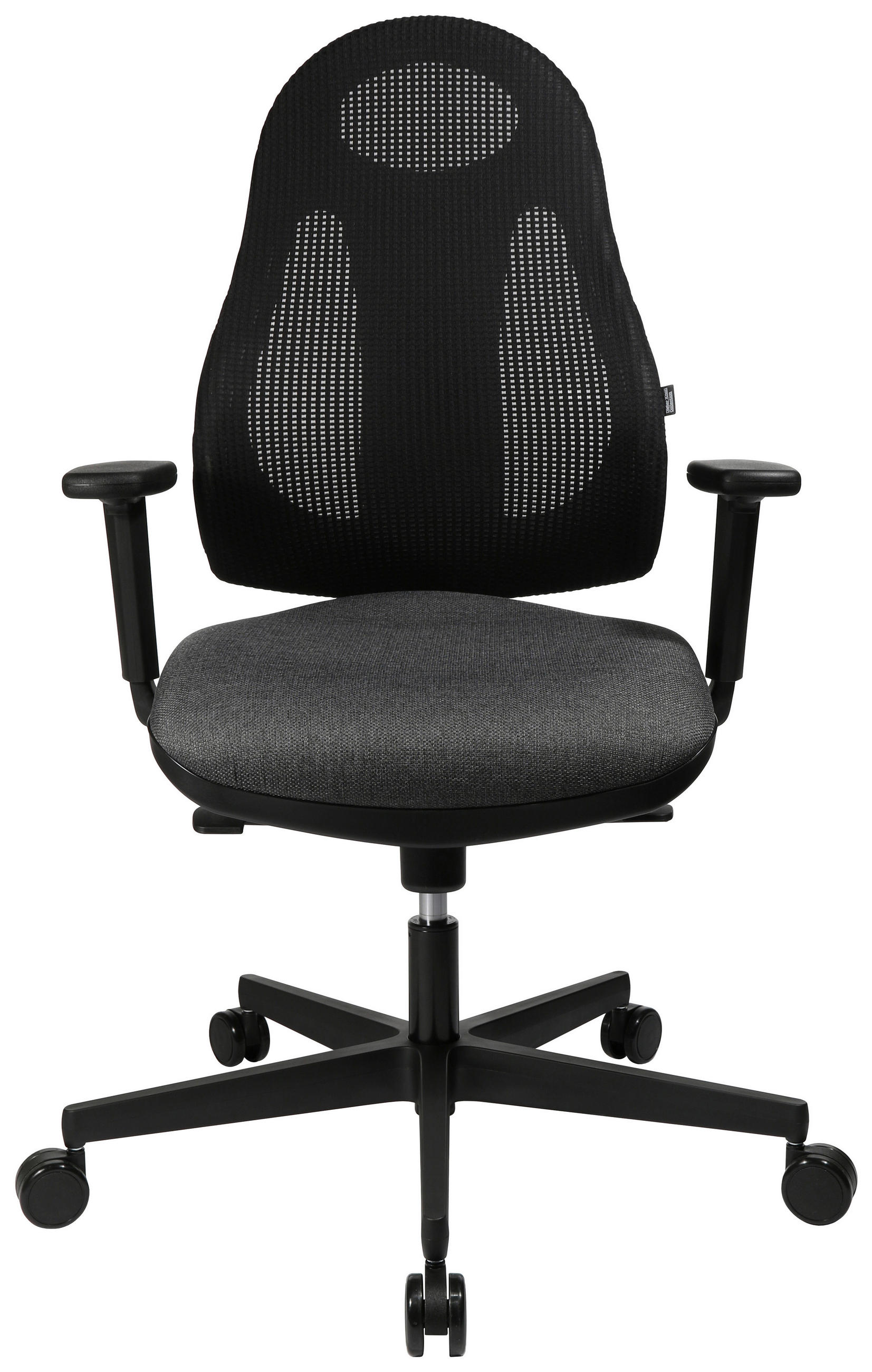 DREHSTUHL  in Webstoff, Netz Schwarz  - Schwarz, Design, Kunststoff/Textil (48/108-122/48cm) - Dieter Knoll