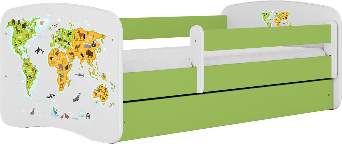 KINDER-/JUNIORBETT - Birkefarben/Weiß, MODERN, Holz/Holzwerkstoff (80/160cm) - MID.YOU