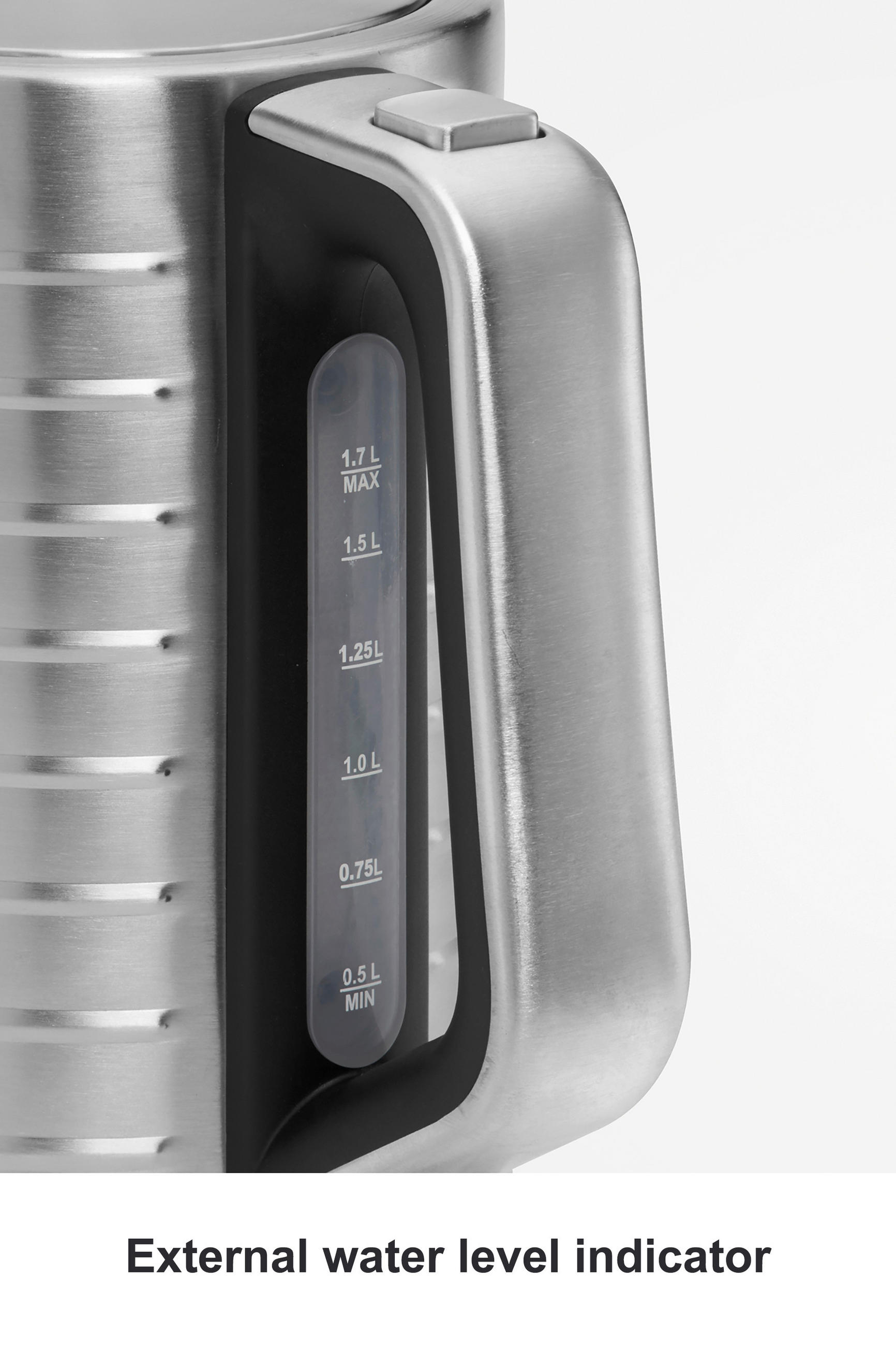 Thumbnail - Bomann Wasserkocher, Edelstahl, Metall, Kunststoff, 1,7 L, 21.5x15.5x23.5 cm, automatische Abschaltung, manuelle 360°-So...