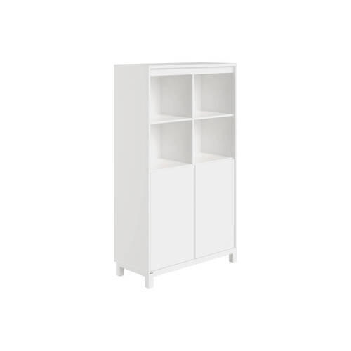BABYREGAL Olli Standregal 2 Türen unten Weiß  - Weiß, Basics, Holzwerkstoff (94,8/159,9/40,1cm) - Paidi