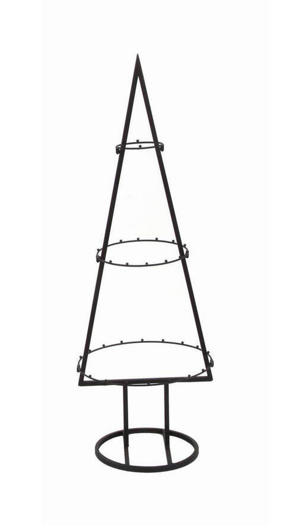DEKOBAUM  - Schwarz, Basics, Metall (31/90/30cm) - X-Mas