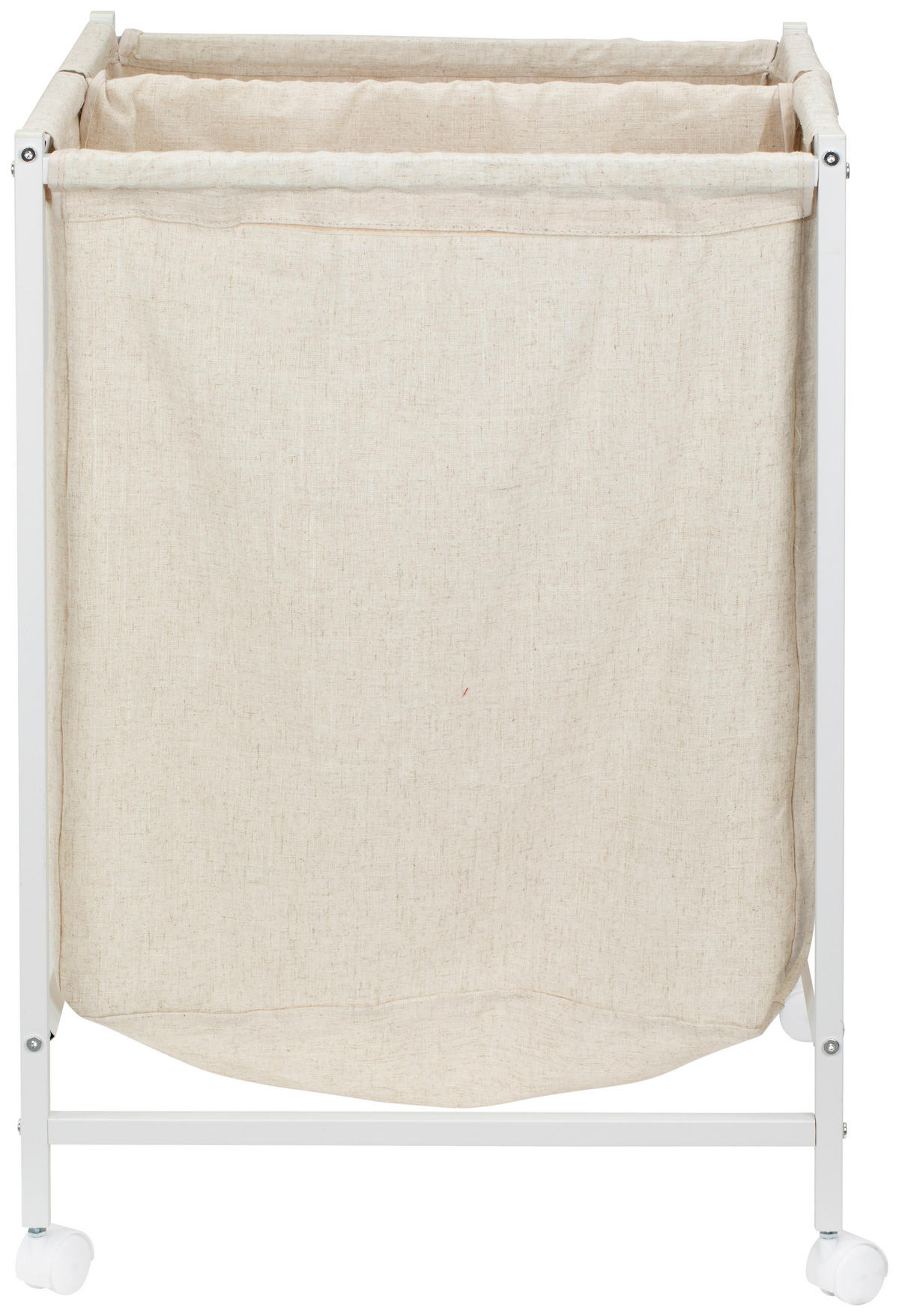 KOŠ NA PRÁDLO - bílá, Moderní, kov/textil (55/80/28cm) - PBJ