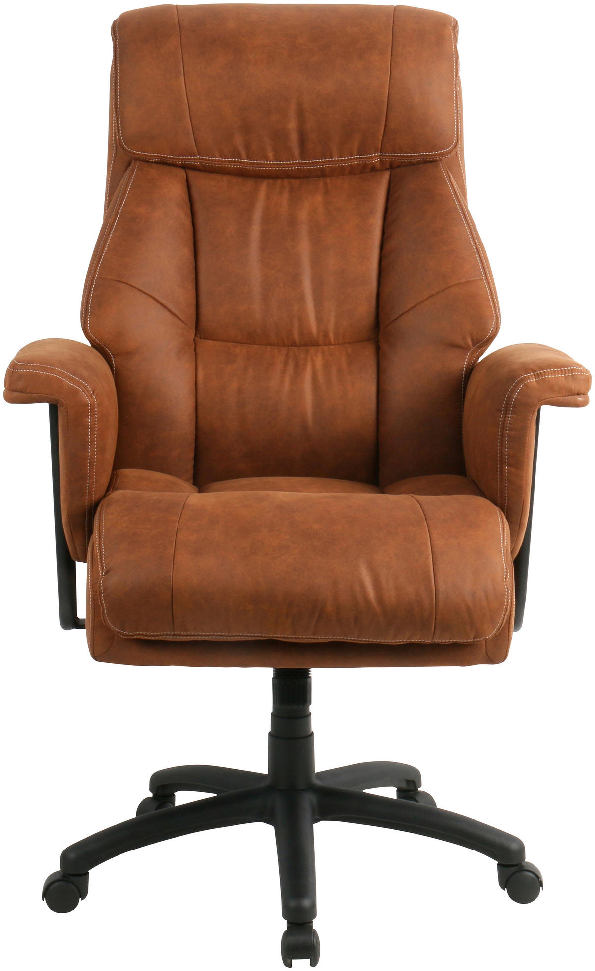CHEFSESSEL Velours Braun, Schwarz  - Schwarz/Braun, MODERN, Kunststoff/Textil (84/120-128/85cm) - MID.YOU