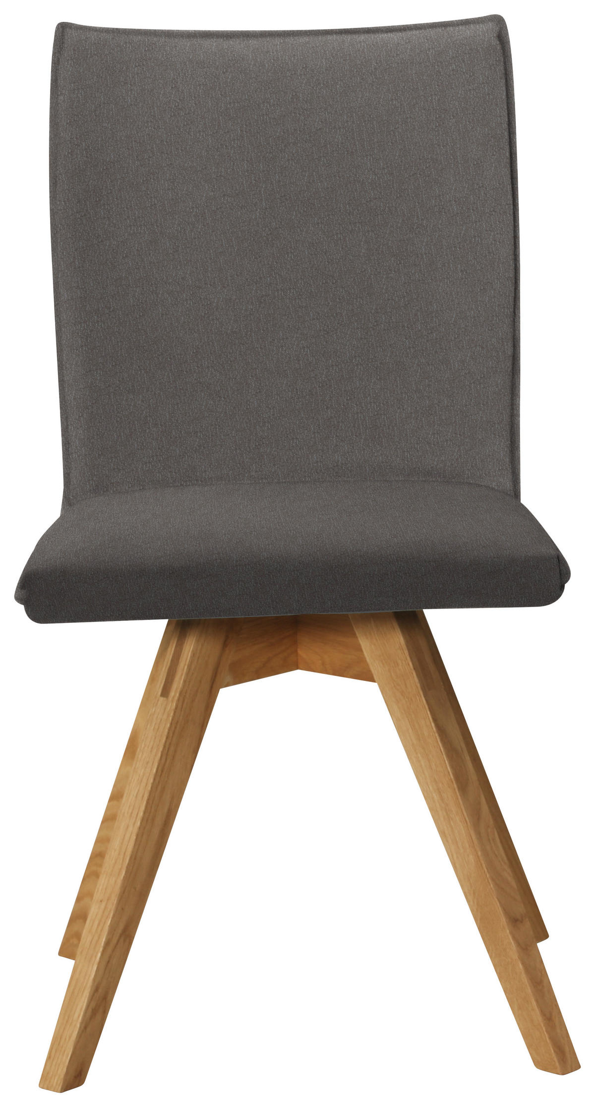 STUHL  in Lederlook, Mikrofaser  - Eichefarben/Dunkelgrau, Konventionell, Holz/Textil (60/91/61cm) - Moderano