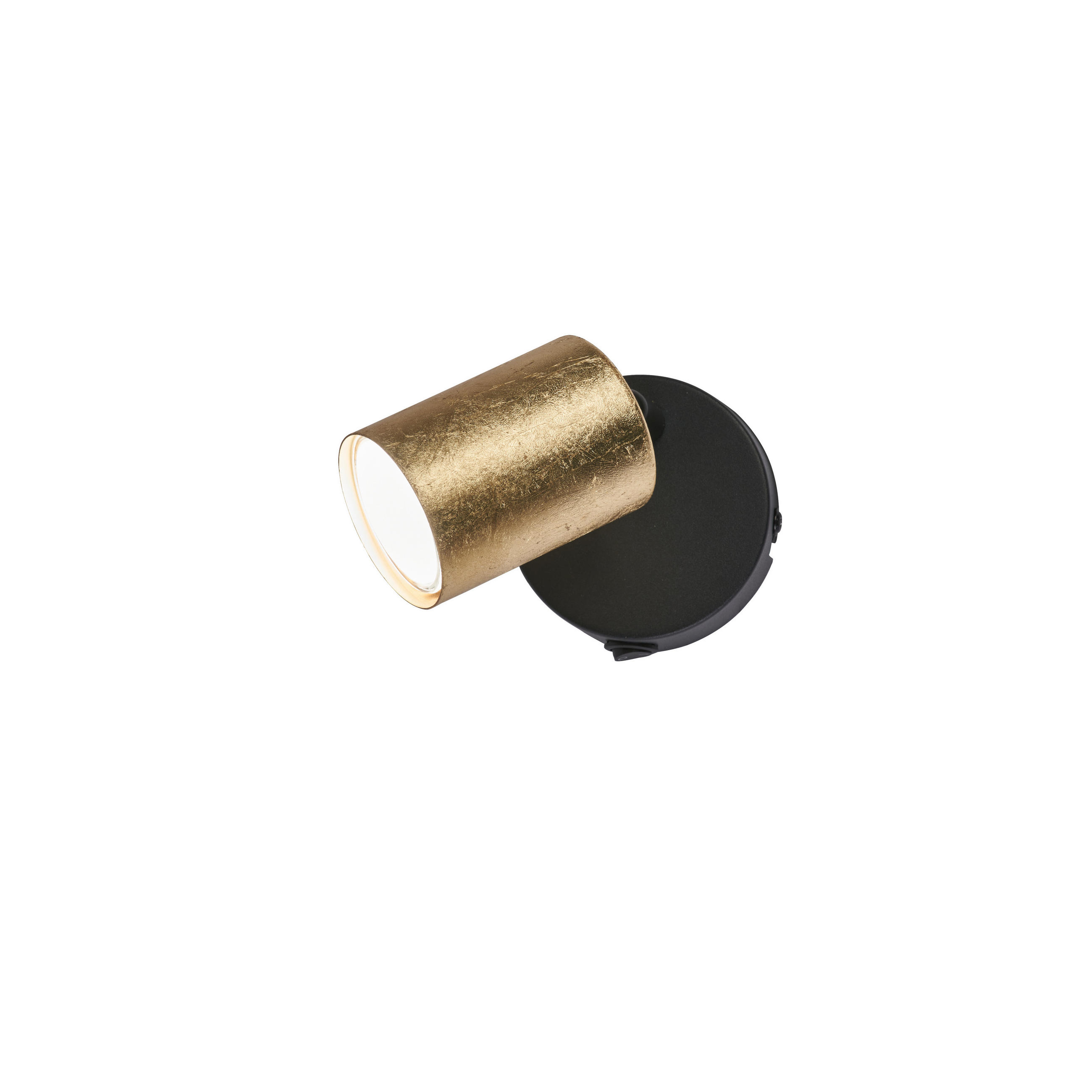 LED REFLEKTOR Vano  - zlatne boje/crna, Lifestyle, metal (11,0/9,5/11,0cm)