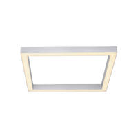 LED-DECKENLEUCHTE 55/55/3,9 cm   - Alufarben, Design, Kunststoff/Metall (55/55/3,9cm) - Neuhaus PURE