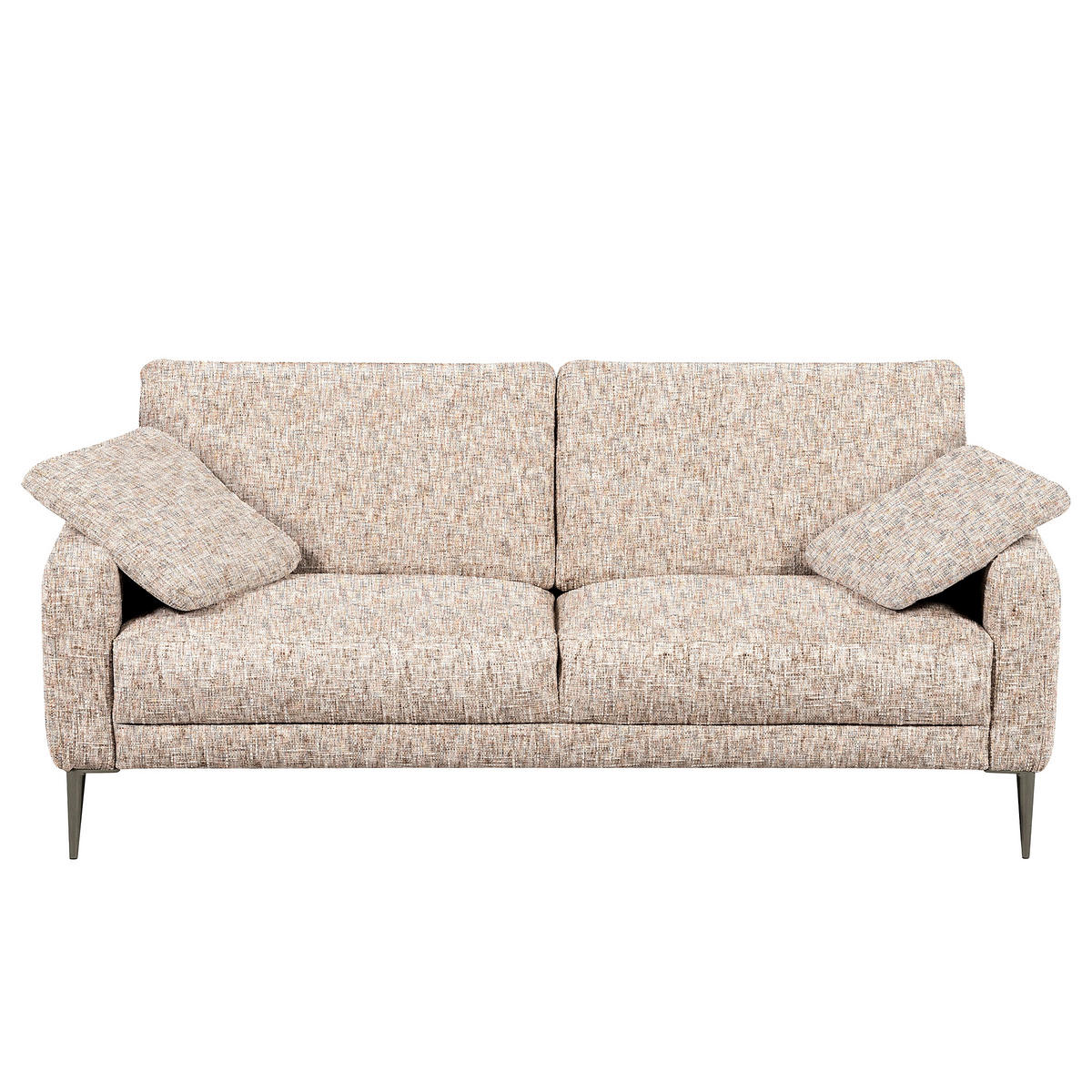 3-SITZER-SOFA Webstoff Blau, Gelb, Rot, Weiss  - Blau/Weiss, Design, Textil/Metall (187/85/92cm) - Livetastic