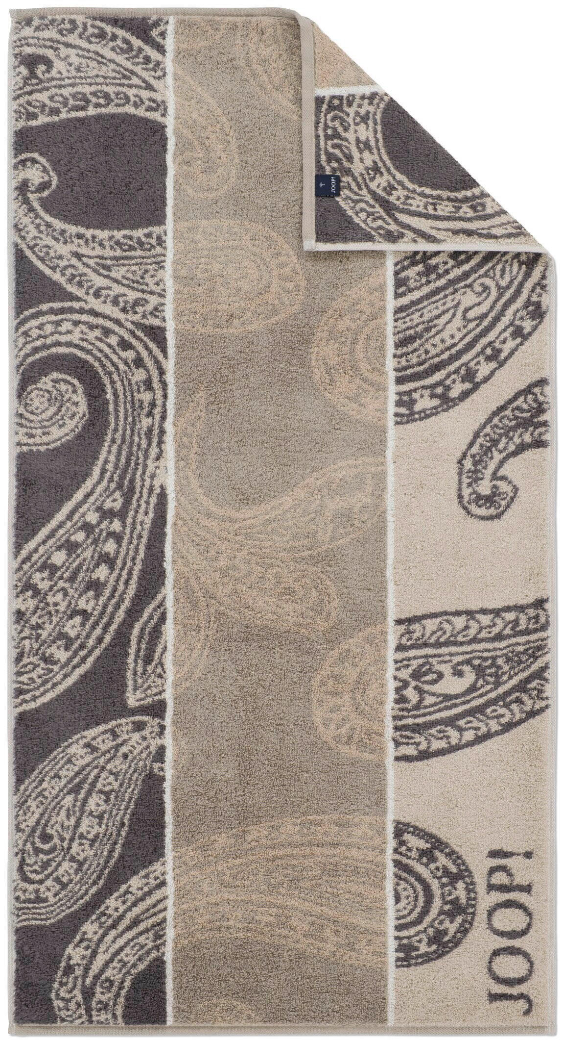 DUSCHTUCH Contour Paisley 80/150 cm  - Taupe/Dunkelgrau, Design, Textil (80/150cm) - Joop!