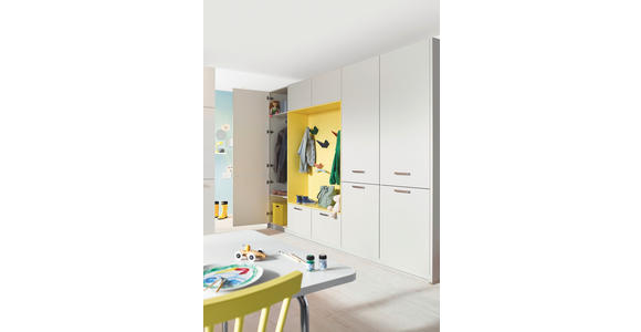 EINBAUKÜCHE   - Gelb/Grau, Design, Holzwerkstoff - Novel