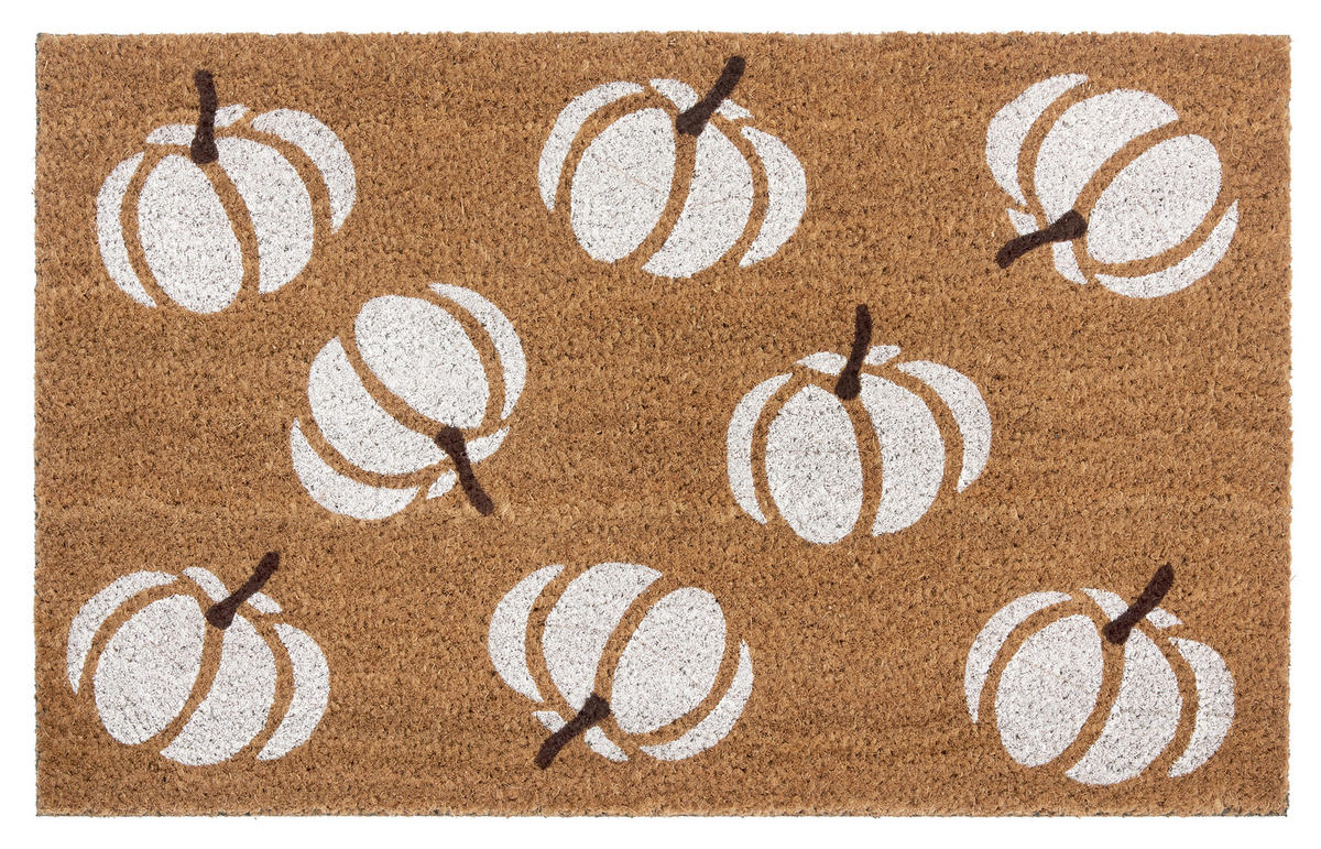 KOKOSMATTE  45/75 cm  Weiß, Hellbraun  - Hellbraun/Weiß, Basics, Naturmaterialien/Kunststoff (45/75cm)