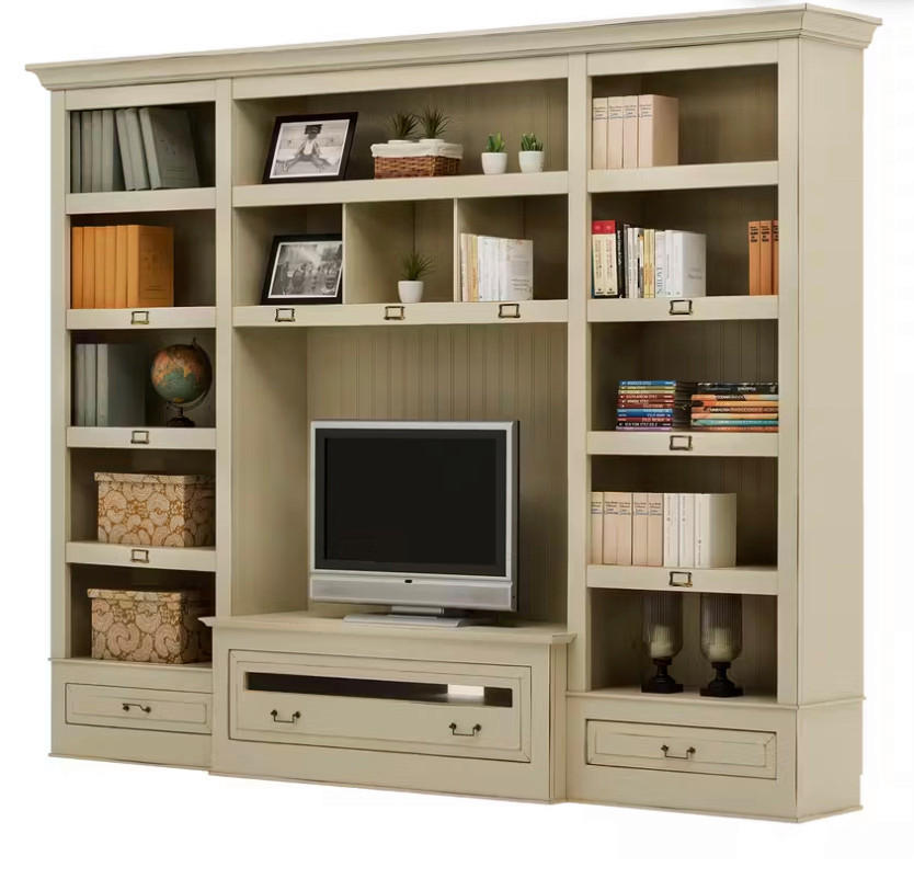 WOHNWAND UrbanClass 2-teilig  in Creme  311/238,5/52-46,5 cm  - Creme/Bronzefarben, LIFESTYLE, Holz/Metall (311/238,5/52-46,5cm) - Livetastic