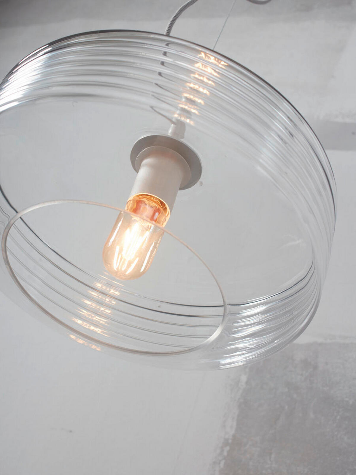 HÄNGLAMPA 35/31 cm  - transparent, Trend, glas (35/31cm) - It's about Romi