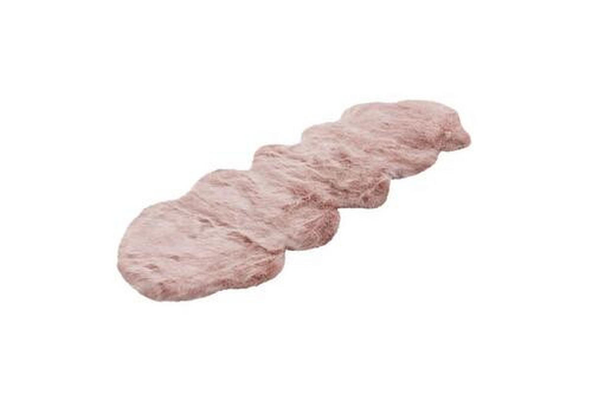 KOBEREC S VYSOKÝM VLASOM, 60/180 cm ružová - ružová, Design, textil (60/180cm)