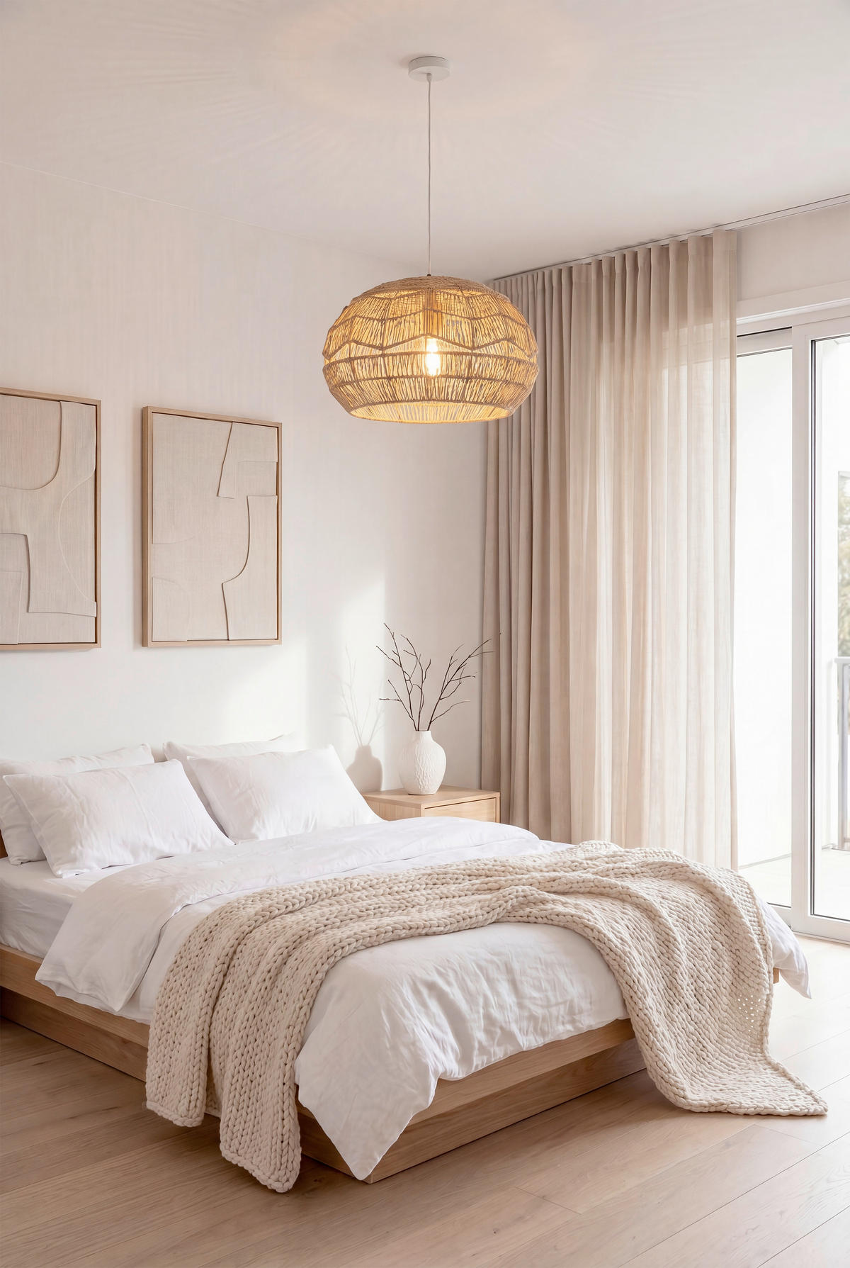 HÄNGELEUCHTE 40/150 cm  - Naturfarben, Trend, Textil/Metall (40/150cm) - Collett's Monde