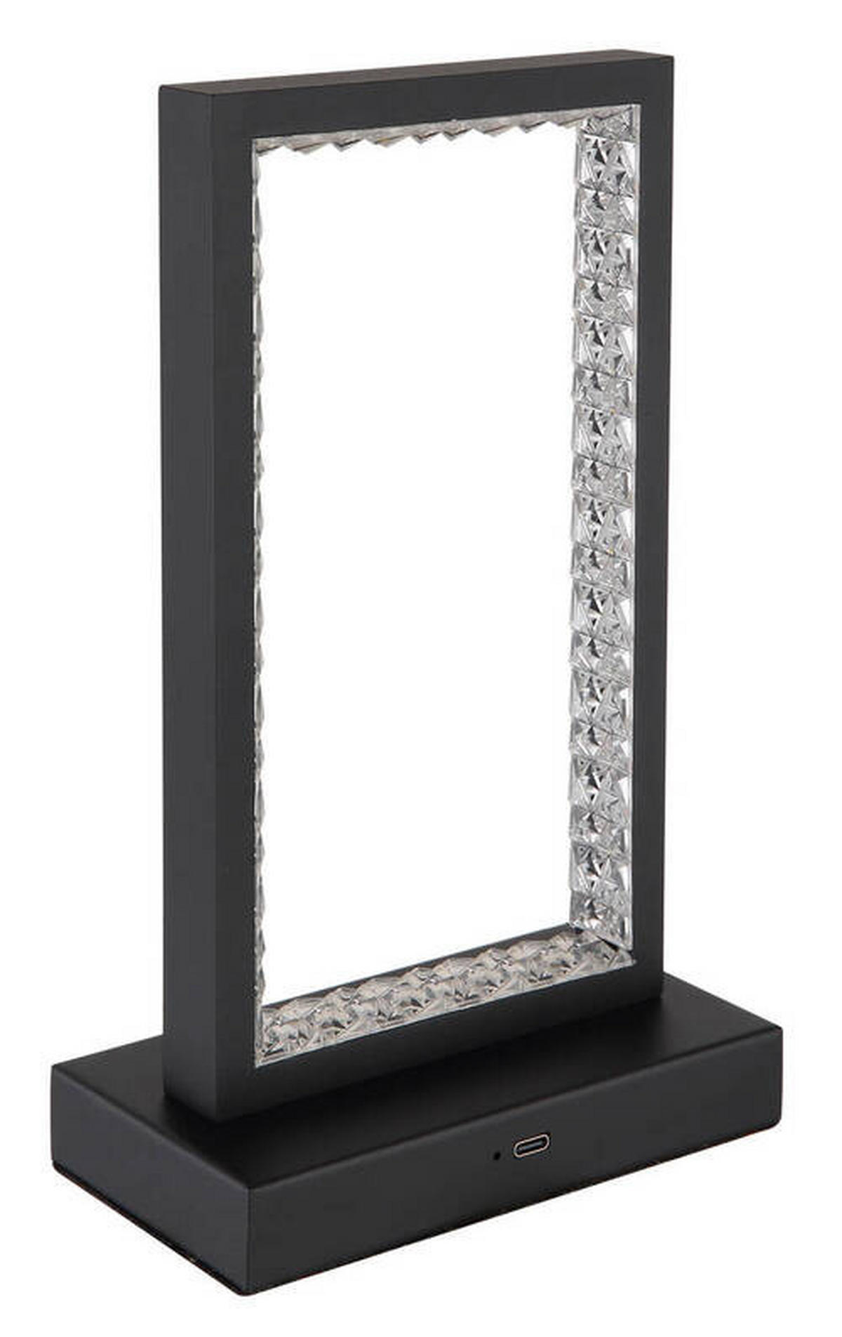 PORTABEL LAMPA 14/7,5/23 cm   - klar/svart, Design, metall/plast (14/7,5/23cm) - Globo