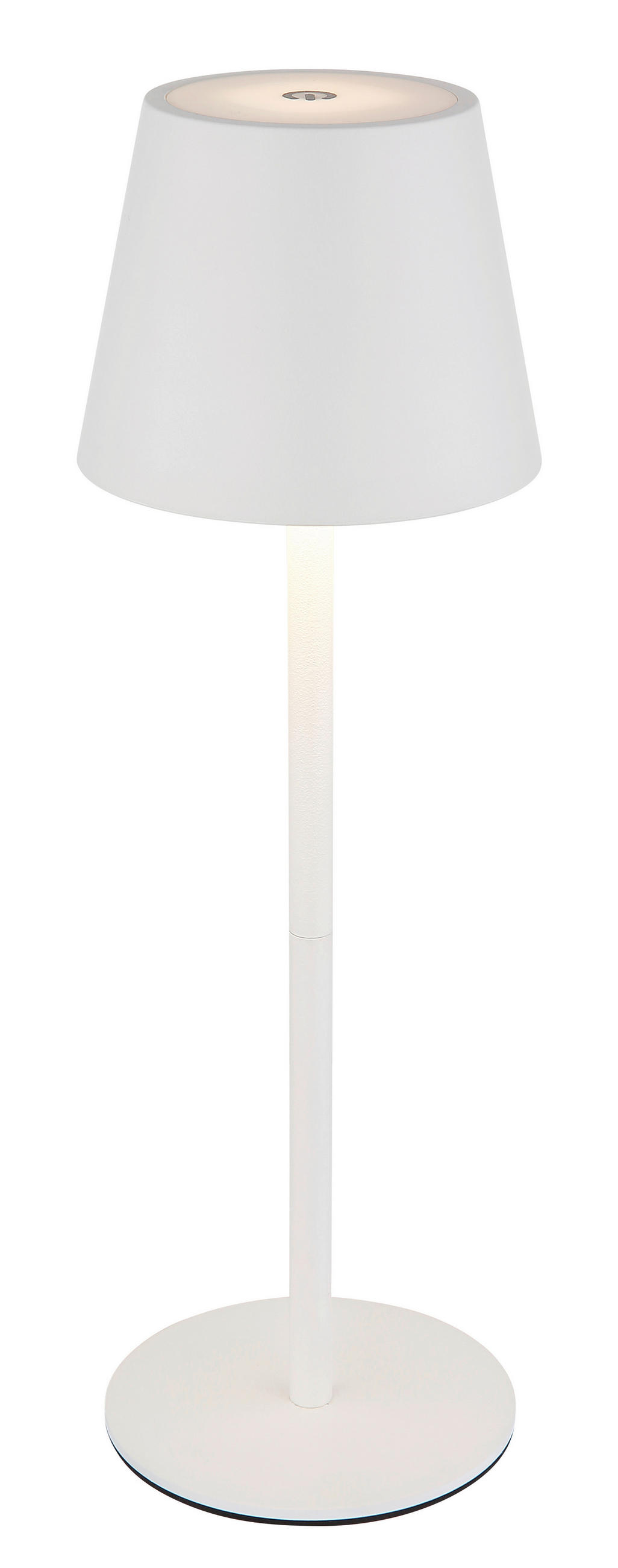 AKKU-TISCHLEUCHTE - Weiss, Design, Kunststoff/Metall (10,6/36cm) - Globo