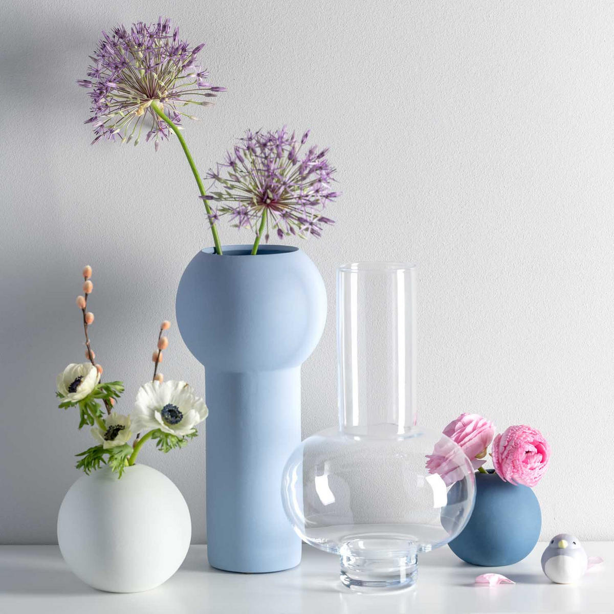 VASE 30,30 cm  - Transparent, Basics, Glas (18,30/30,30/18,30cm) - Leonardo