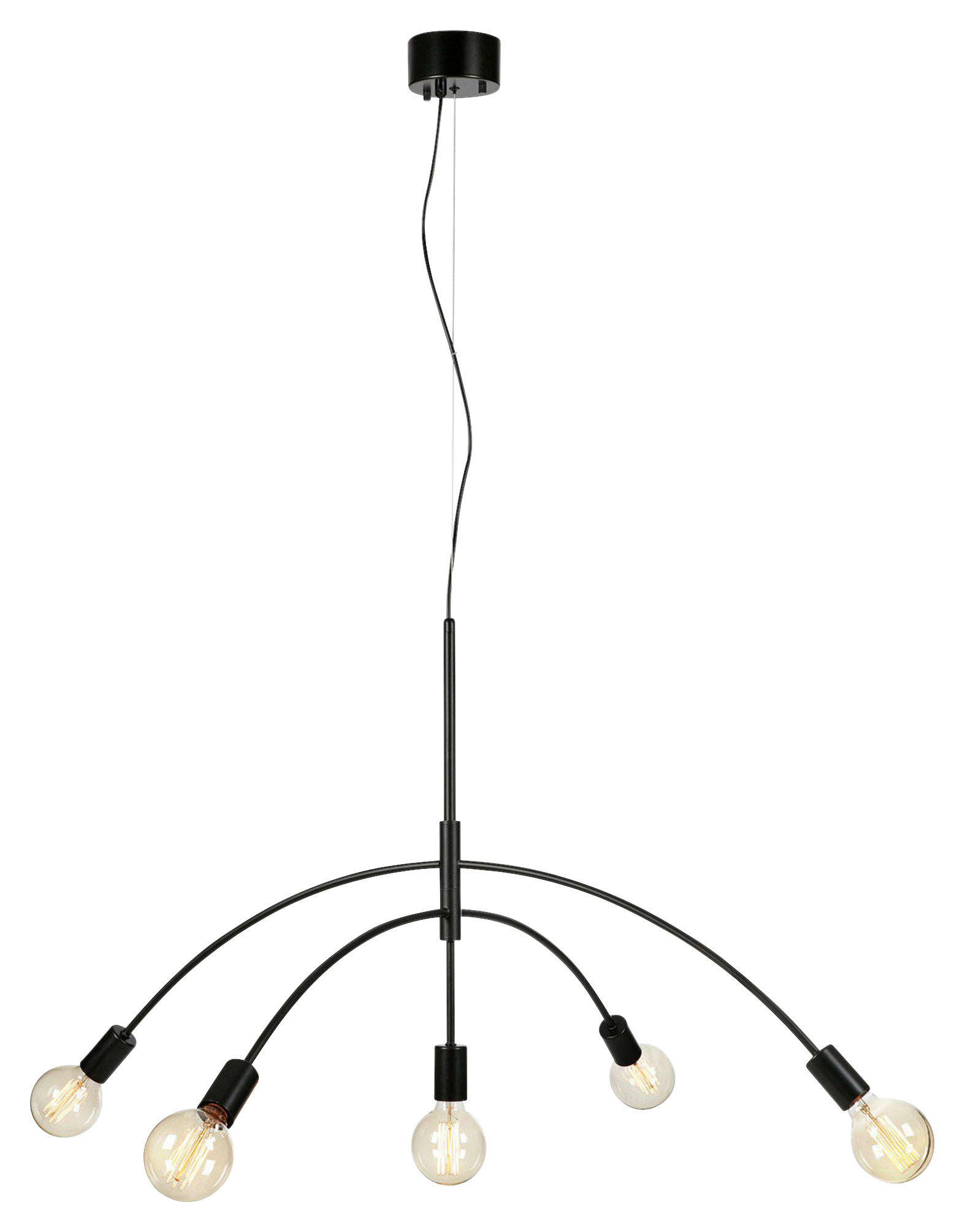 HÄNGELEUCHTE CRUX 104/61 cm   - Schwarz, Basics, Metall (104/61cm) - Markslöjd
