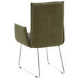 ARMLEHNSTUHL  in Stahl Flachgewebe  - Edelstahlfarben/Grün, Design, Textil/Metall (59/93/59cm) - Dieter Knoll