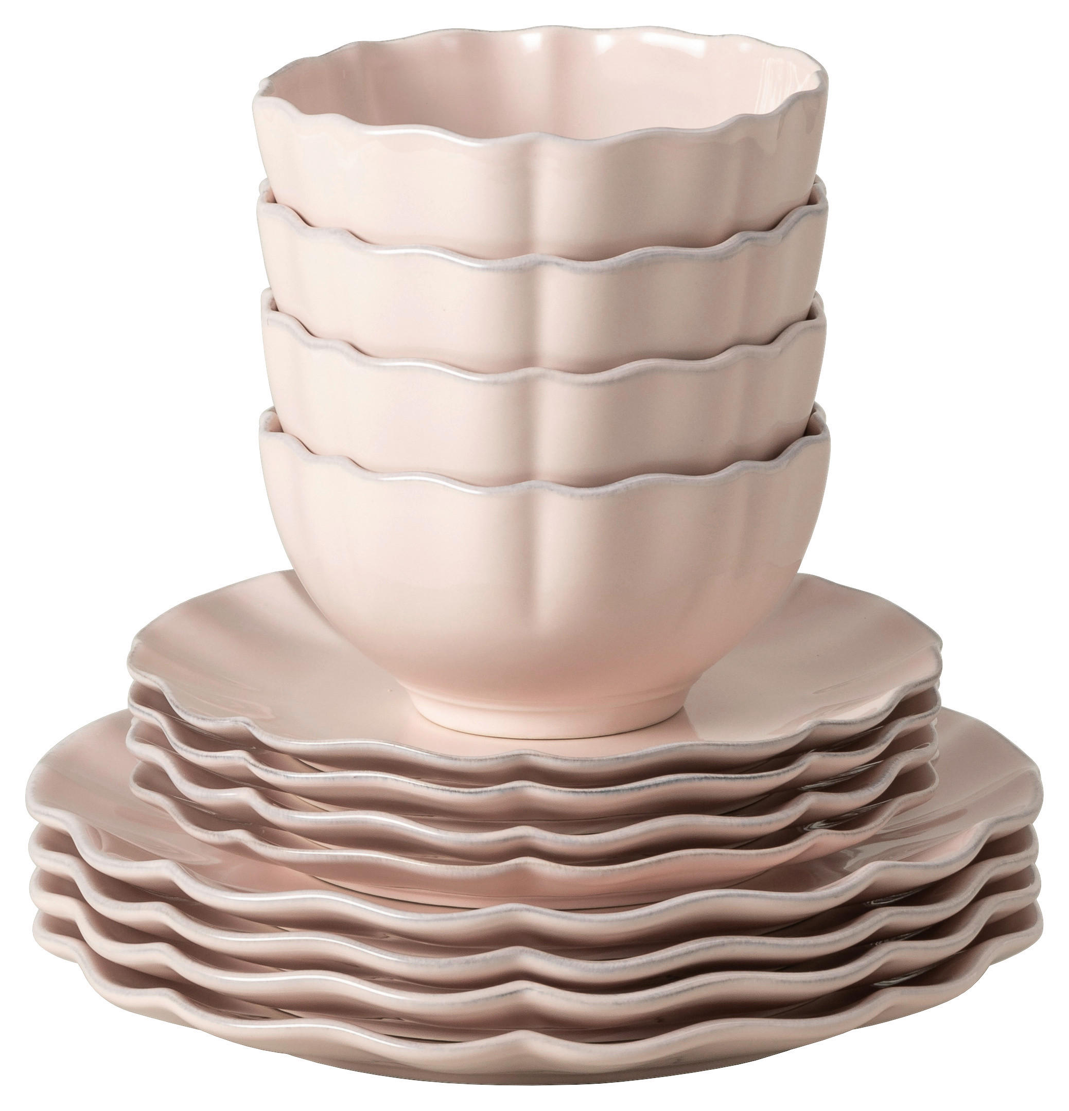 KOMBISERVICE Altrosa ROSA 12-teilig 4 Personen  - Altrosa, Basics, Keramik - Costa Nova