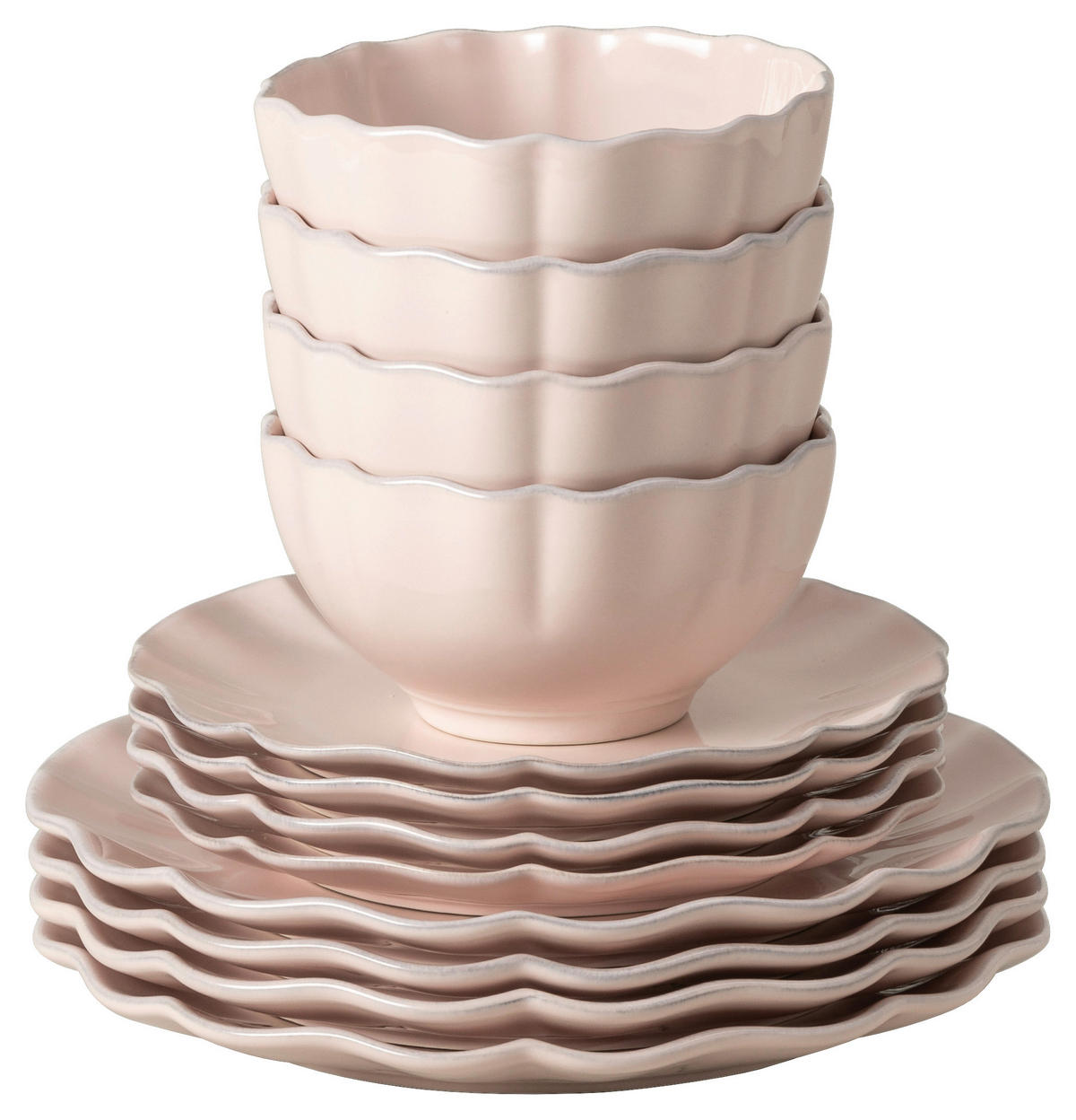 KOMBISERVICE Altrosa ROSA 12-teilig 4 Personen  - Altrosa, Basics, Keramik - Costa Nova