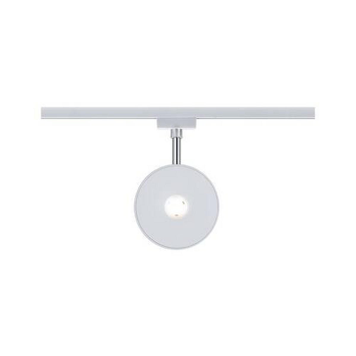 SCHIENENSYSTEM-HÄNGELEUCHTE - Chromfarben/Weiß, Basics, Kunststoff (11,98/18,3/3,2cm) - Paulmann