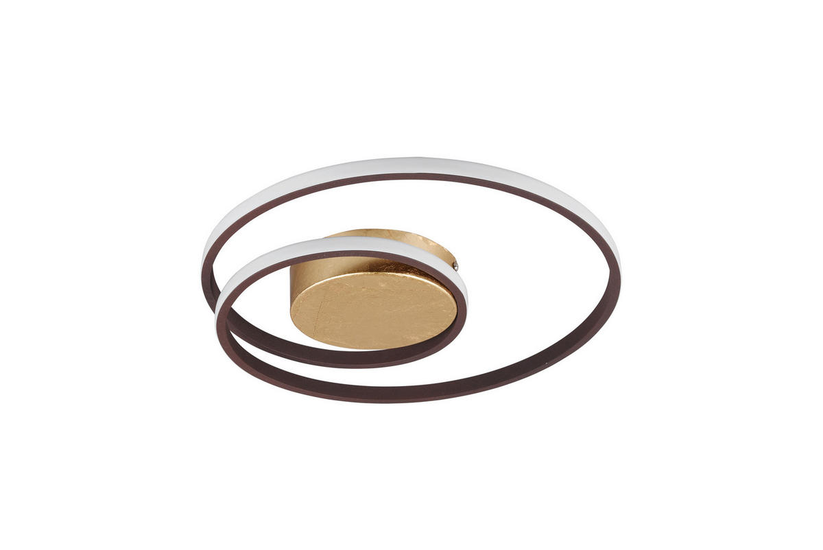 LED-DECKENLEUCHTE 39/7 cm   - Rostfarben/Goldfarben, Basics, Metall (39/7cm)