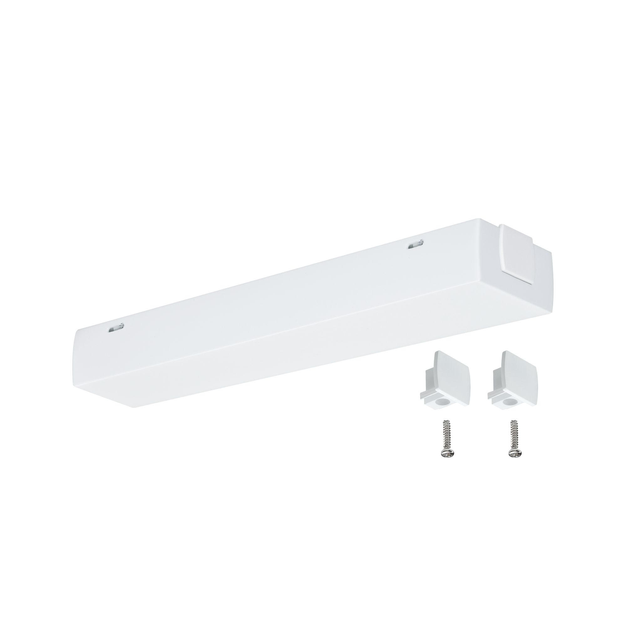SCHIENENSYSTEM-EINSPEISER - Weiß, Design, Metall (20,5/2,7/4,5cm) - Paulmann
