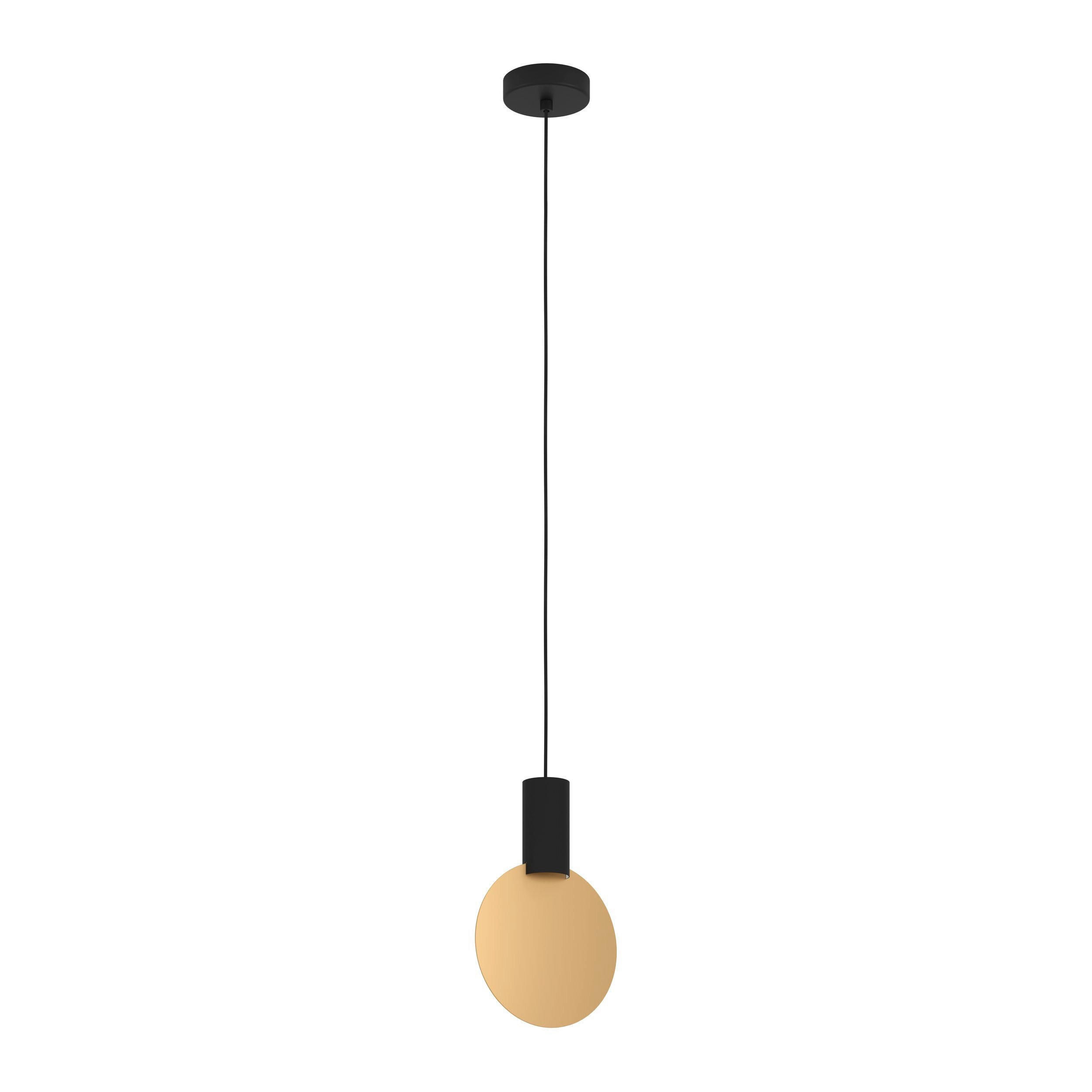 LUSTRĂ 21/110 cm  - auriu/negru, Basics, metal (21/110cm)