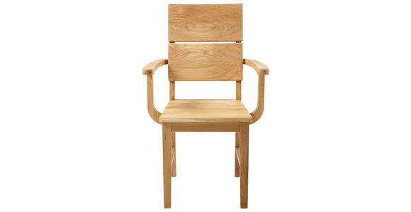 ARMLEHNSTUHL  in  - Eichefarben, KONVENTIONELL, Holz (59,5/95/58cm) - Linea Natura
