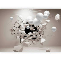 FOTOTAPETE  - Weiß/Cappuccino, LIFESTYLE, Textil (400/280cm) - artgeist