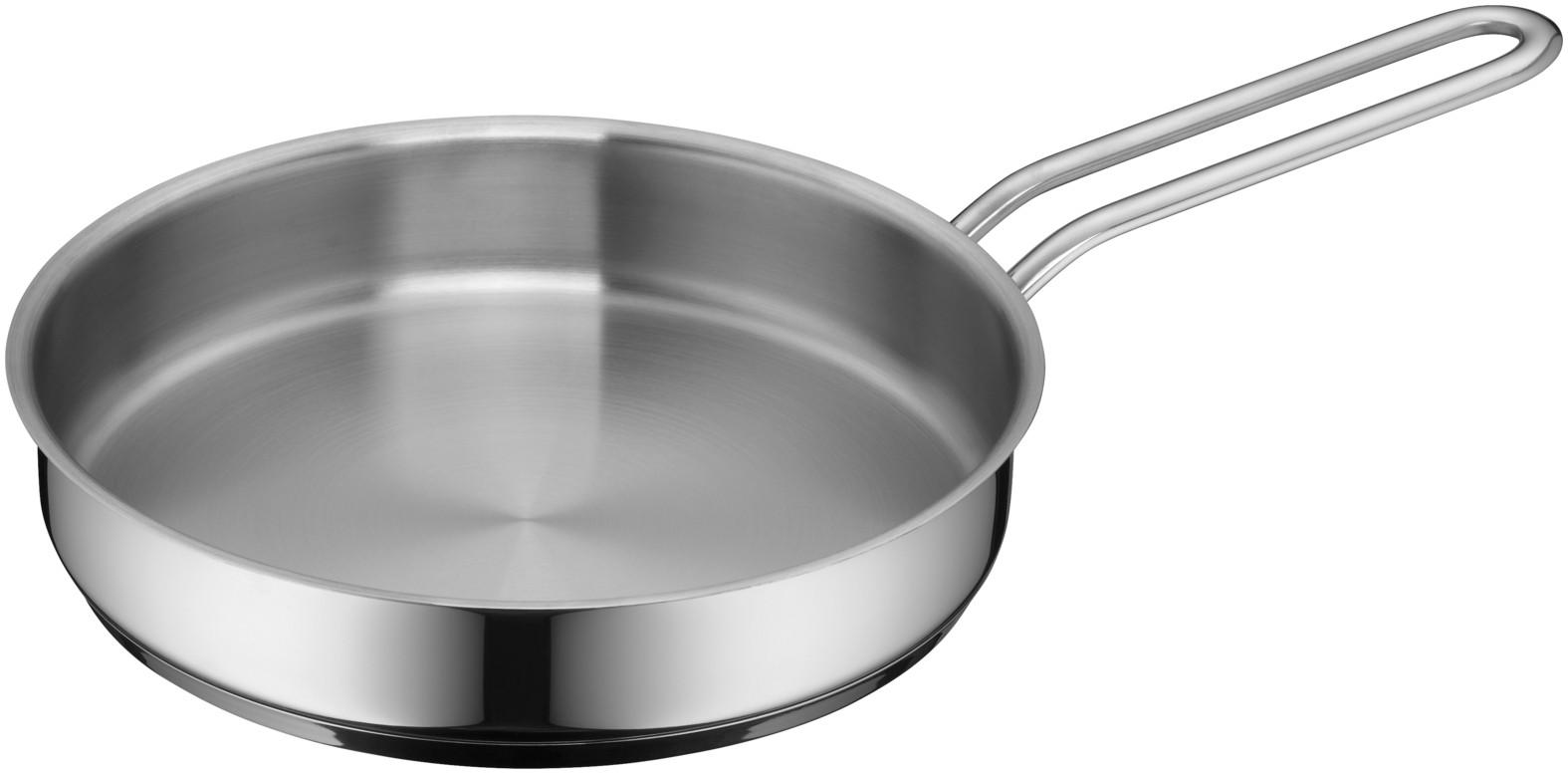 BRATPFANNE Mini 18 cm  - Edelstahlfarben, Basics, Metall (18cm) - WMF