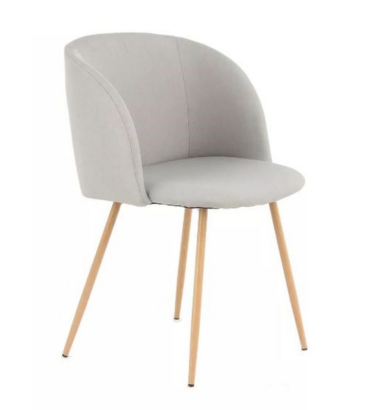 STOLSET 2 styck stål struktur  - grå, Design, metall/textil (54/84/56cm) - Kayoom