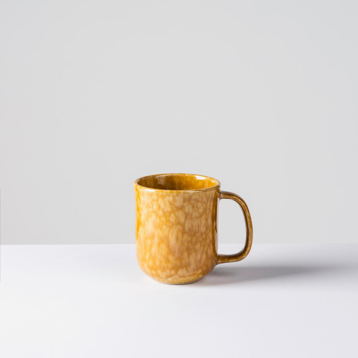 TASSENSET ALPENGLÜHEN 4-teilig  - Dunkelgelb/Weiß, Basics, Keramik (9/10cm) - Gipfelstück
