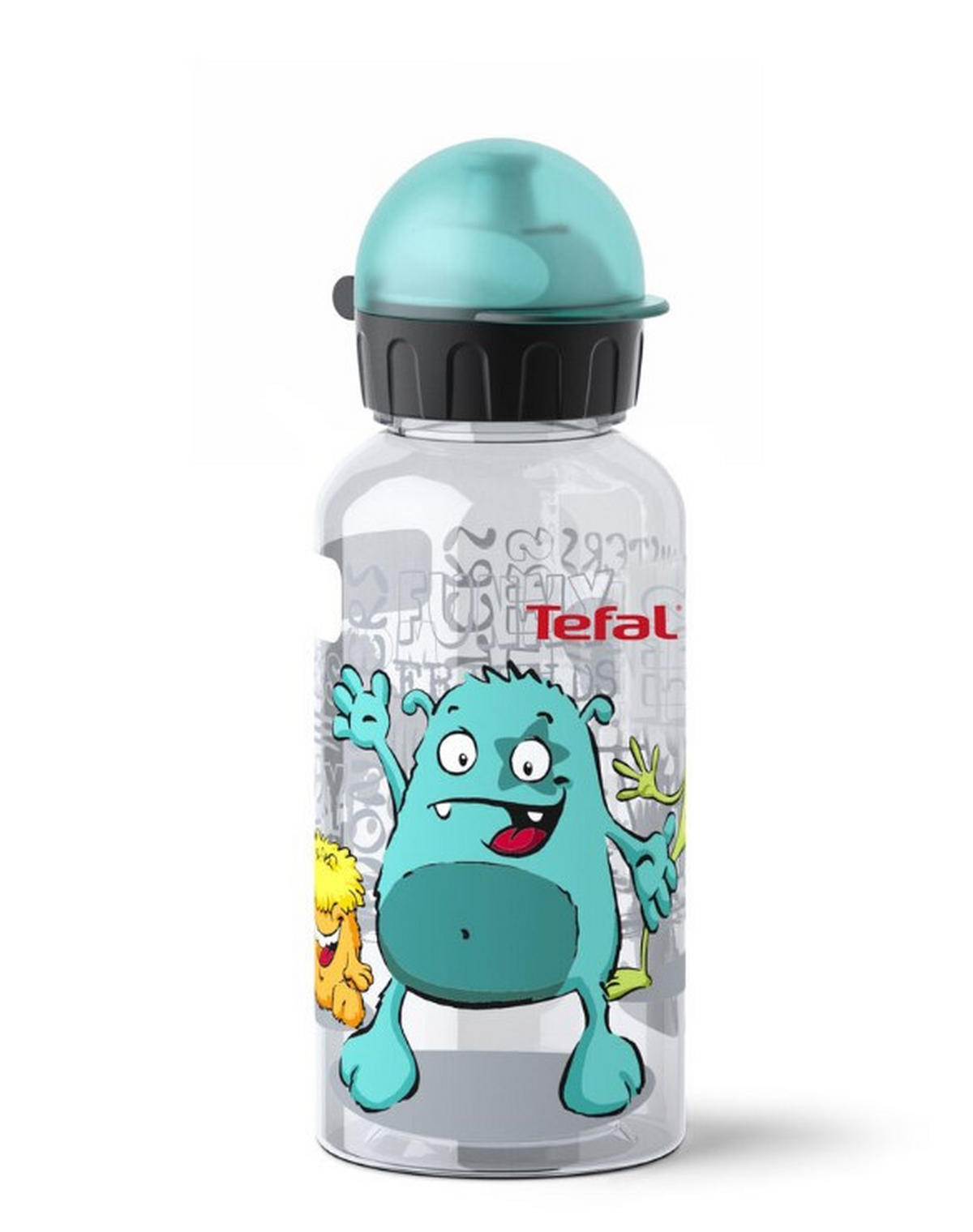 VATTENFLASKA 0,4 l  - turkos/transparent, Basics, plast (0,4l) - Tefal