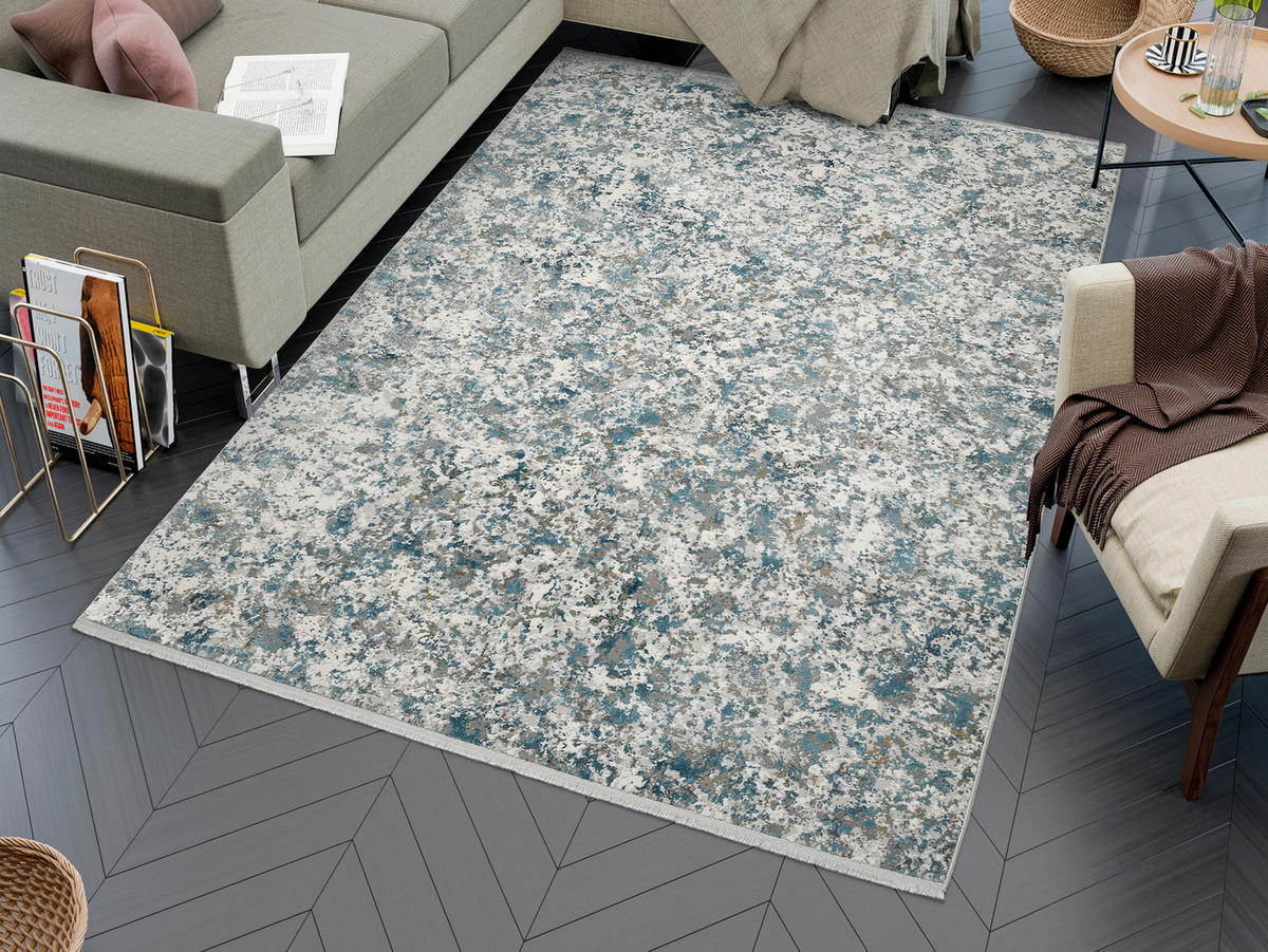 LÄUFER 80/300 cm Carrara  - Blau/Grau, Design, Textil (80/300cm) - Dieter Knoll