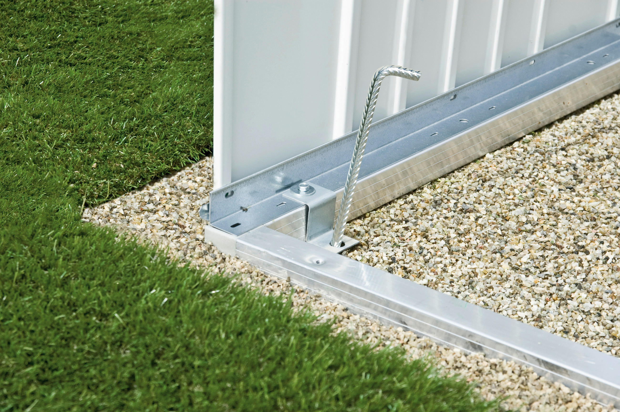 BODENRAHMEN 278/4/222 cm  - Alufarben, Design, Metall (278/4/222cm) - Biohort